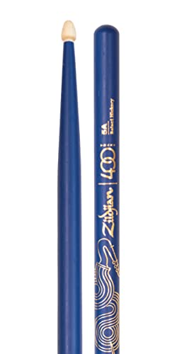 Zildjian Limited Edition 400th Anniversary 5AW Acorn Tip Drumsticks, Blau (Z5AACBU-400) von Zildjian