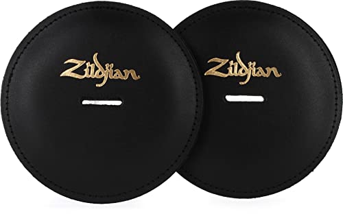 Zildjian P0751 Leather Hand Cymbal Pad, Black, pair von Zildjian