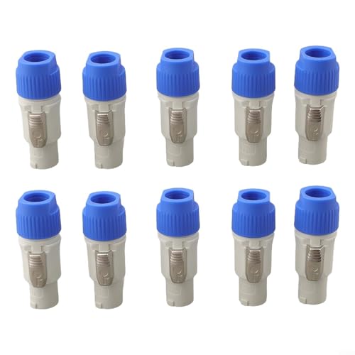 3-poliger Lautsprecher, 3-poliger Stecker, 20 A, 250 V Wechselstrom, für bewegliche Scheinwerfer, Par-Lichter, Bühnenlicht, Computer-Netzkabel, Grau, 10 Stück 3-poliger Lautsprecher, 3-poliger Stecker, 20 A, 250 V Wechselstrom, für bewegliche Scheinwerfer, Par-Lichter, Bühnenlicht, Computer-Netzkabel, Grau, 10 Stück von Zilimontt