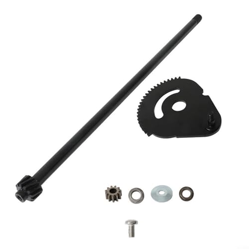Zilimontt 1 Set schwarzes Lenkrad Stahl Kit Zahnstange 738-0919B Lenkstangenschaft Lenkgetriebe kompatibel mit Handwerkern für Troy Bilt Rasenmäher von Zilimontt