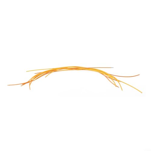 Zilimontt 10 Stück 2200 K Glühbirne Filament Lampe Zubehör LED Diode Flexibles Filament DC3V FPC Warmweißes Licht für DIY handgemachtes Spielzeug und Dekoration (300 mm) von Zilimontt