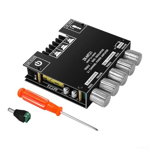 Zilimontt 2.1-Kanal-kompatibles Audio-Verstärker-Modul, 2.1-Kanal-Audio-Modul für Heimwerker, ZKMT21, für Heimkino, AUX und kompatibler Eingang ZKMT21 Zilimontt 2.1-Kanal-kompatibles Audio-Verstärker-Modul, 2.1-Kanal-Audio-Modul für Heimwerker, ZKMT21, für Heimkino, AUX und kompatibler Eingang ZKMT21 von Zilimontt