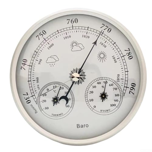 Zilimontt Analog Barometer mit Thermometer Hygrometer, 3 in 1 Wetterstation für Innen und Außen, Temperatur Luftfeuchtigkeit Atmosphärisches Druckmessgerät Zilimontt Analog Barometer mit Thermometer Hygrometer, 3 in 1 Wetterstation für Innen und Außen, Temperatur Luftfeuchtigkeit Atmosphärisches Druckmessgerät von Zilimontt