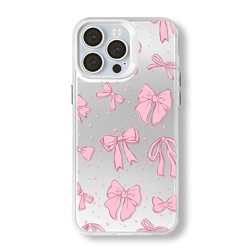 Zilkaifly Schutzhülle für iPhone 12, ästhetische Schleife, für Damen und Mädchen, niedliche rosa Schleife von Zilkaifly