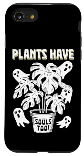 Niedliche Geister Pflanze Kawaii Ästhetik Cottagecore Hülle für iPhone SE (2020) / 7 / 8 von Zimmerpflanze Naturliebhaber Halloween Geschenk
