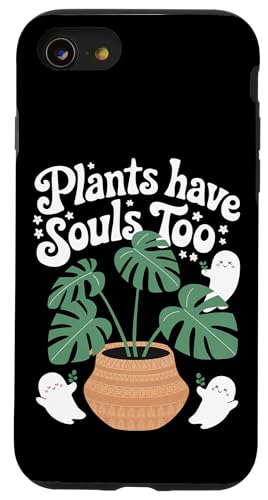 Niedliche Geister Pflanze Kawaii Ästhetik Cottagecore Hülle für iPhone SE (2020) / 7 / 8 von Zimmerpflanze Naturliebhaber Halloween Geschenk