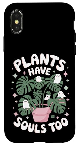 Niedliche Geister Pflanze Kawaii Ästhetik Cottagecore Hülle für iPhone X/XS Niedliche Geister Pflanze Kawaii Ästhetik Cottagecore Hülle für iPhone X/XS von Zimmerpflanze Naturliebhaber Halloween Geschenk
