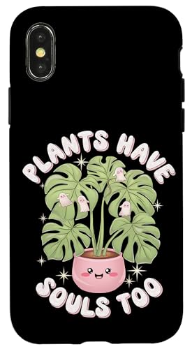 Niedliche Geister Pflanze Kawaii Ästhetik Cottagecore Hülle für iPhone X/XS Niedliche Geister Pflanze Kawaii Ästhetik Cottagecore Hülle für iPhone X/XS von Zimmerpflanze Naturliebhaber Halloween Geschenk