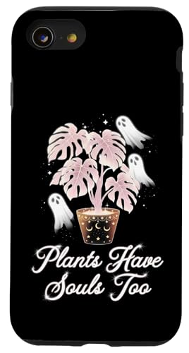 Niedliche Geister Pflanze Monstera Ästhetik Cottagecore Hülle für iPhone SE (2020) / 7 / 8 von Zimmerpflanze Naturliebhaber Halloween Geschenk