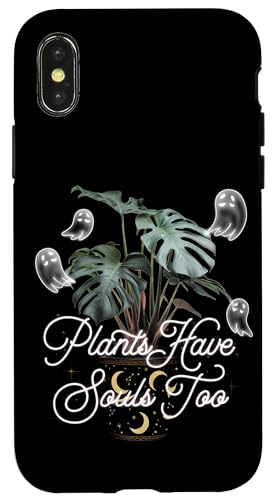 Niedliche Geister Pflanze Monstera Ästhetik Cottagecore Hülle für iPhone X/XS Niedliche Geister Pflanze Monstera Ästhetik Cottagecore Hülle für iPhone X/XS von Zimmerpflanze Naturliebhaber Halloween Geschenk