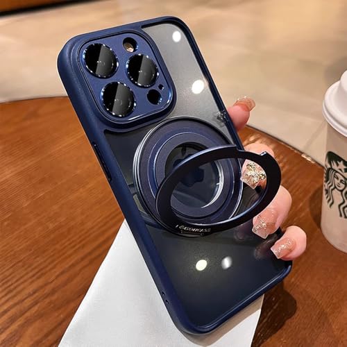 ZinLyuen Schutzhülle für iPhone 15 Pro Max, transparent, um 360 Grad drehbar, magnetischer Ringhalter, kompatibel mit MagSafe, integrierter Kameraobjektivschutz, Handyhülle für iPhone 15 ProMax 6,7 ZinLyuen Schutzhülle für iPhone 15 Pro Max, transparent, um 360 Grad drehbar, magnetischer Ringhalter, kompatibel mit MagSafe, integrierter Kameraobjektivschutz, Handyhülle für iPhone 15 ProMax 6,7 von ZinLyuen