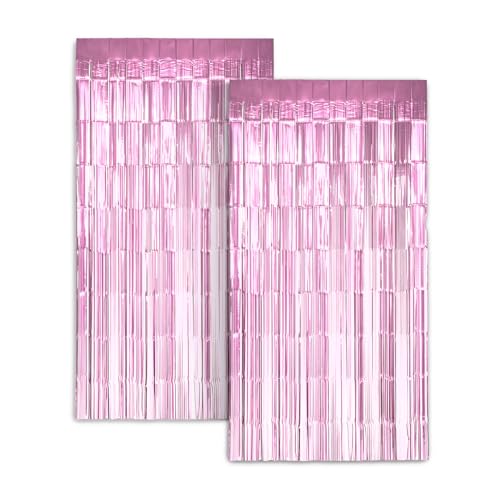 Zink 2er-Pack 3,28 Fuß x 6,56 Fuß rosa Folienvorhang-Hintergrund – Lametta-Luftschlangen für Fotoautomaten, Geburtstagsfeiern, Hochzeiten, Abschlussfeiern und Feiertagsdekoration Zink 2er-Pack 3,28 Fuß x 6,56 Fuß rosa Folienvorhang-Hintergrund – Lametta-Luftschlangen für Fotoautomaten, Geburtstagsfeiern, Hochzeiten, Abschlussfeiern und Feiertagsdekoration von Zink