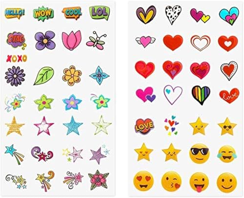 Zink Deluxe 50+ Sticker Set - Personalisieren und dekorieren Sie Ihre Sofortbildkamera, Sofortdrucker und andere Geräte mit lustigen Formen und mehr. von Zink