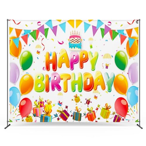 Zink-Geburtstags-Fotohintergrund – knitterfreier 4,5 Fuß x 6 Fuß Fotostudio-Hintergrund mit Happy Birthday-Text Zink-Geburtstags-Fotohintergrund – knitterfreier 4,5 Fuß x 6 Fuß Fotostudio-Hintergrund mit Happy Birthday-Text von Zink