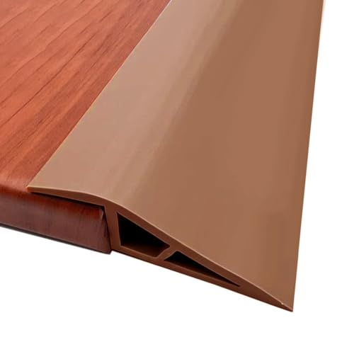 Zinueen PVC Türschwellenrampe, Türschwellenleisten, Schwelle Reduzierstücke, Selbstklebende Bodenübergangsleisten, Verstellbare Vinyl-Höhenprofile, Niveauausgleich für Laminat Zinueen PVC Türschwellenrampe, Türschwellenleisten, Schwelle Reduzierstücke, Selbstklebende Bodenübergangsleisten, Verstellbare Vinyl-Höhenprofile, Niveauausgleich für Laminat von Zinueen