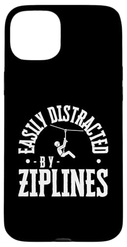 Leicht abgelenkt durch Ziplines lustiges Ziplining Hülle für iPhone 15 Plus Leicht abgelenkt durch Ziplines lustiges Ziplining Hülle für iPhone 15 Plus von Zip Line Gifts For Backyard Zipline Fans