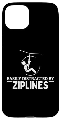 Leicht abgelenkt durch Ziplines lustiges Ziplining Hülle für iPhone 15 Plus Leicht abgelenkt durch Ziplines lustiges Ziplining Hülle für iPhone 15 Plus von Zip Line Gifts For Backyard Zipline Fans