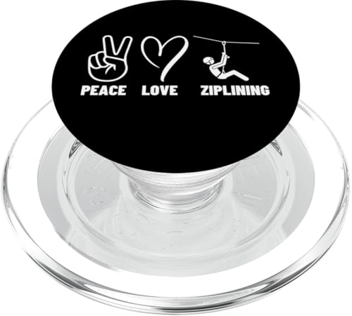 Peace Love Ziplining Herren Damen Zipline PopSockets PopGrip für MagSafe Peace Love Ziplining Herren Damen Zipline PopSockets PopGrip für MagSafe von Zip Line Gifts For Backyard Zipline Fans