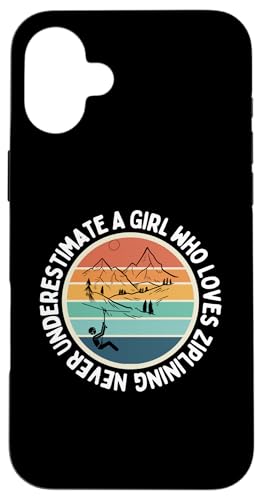 Unterschätze niemals ein Mädchen, das Ziplining für Frauen liebt | Zipline Hülle für iPhone 16 Plus Unterschätze niemals ein Mädchen, das Ziplining für Frauen liebt | Zipline Hülle für iPhone 16 Plus von Zip Line Gifts For Backyard Zipline Fans