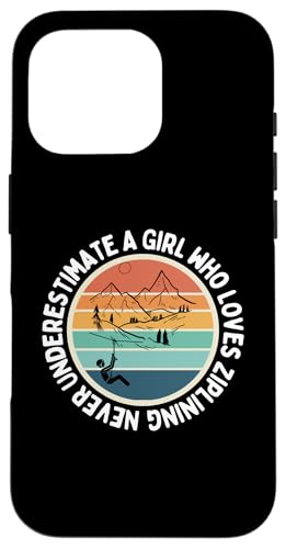 Unterschätze niemals ein Mädchen, das Ziplining für Frauen liebt | Zipline Hülle für iPhone 16 Pro Unterschätze niemals ein Mädchen, das Ziplining für Frauen liebt | Zipline Hülle für iPhone 16 Pro von Zip Line Gifts For Backyard Zipline Fans