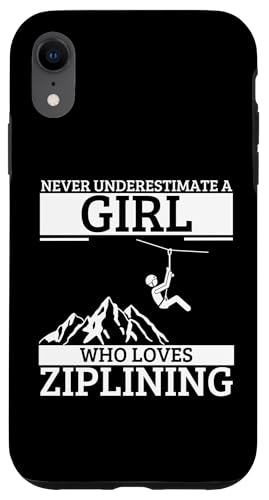 Unterschätze niemals ein Mädchen, das Ziplining für Frauen liebt | Zipline Hülle für iPhone XR Unterschätze niemals ein Mädchen, das Ziplining für Frauen liebt | Zipline Hülle für iPhone XR von Zip Line Gifts For Backyard Zipline Fans