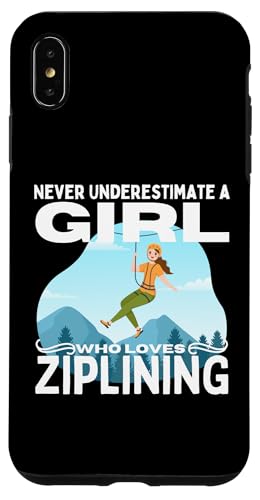 Unterschätze niemals ein Mädchen, das Ziplining für Frauen liebt | Zipline Hülle für iPhone XS Max Unterschätze niemals ein Mädchen, das Ziplining für Frauen liebt | Zipline Hülle für iPhone XS Max von Zip Line Gifts For Backyard Zipline Fans