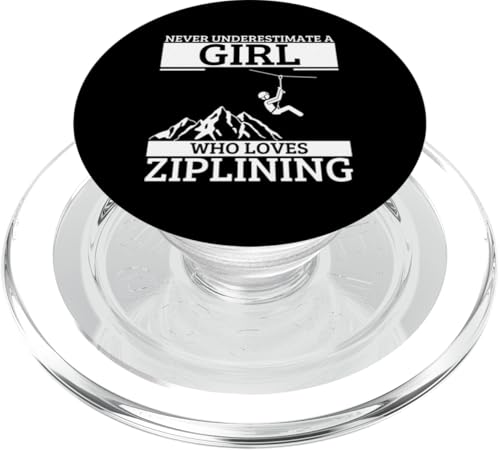 Unterschätze niemals ein Mädchen, das Ziplining für Frauen liebt | Zipline PopSockets PopGrip für MagSafe Unterschätze niemals ein Mädchen, das Ziplining für Frauen liebt | Zipline PopSockets PopGrip für MagSafe von Zip Line Gifts For Backyard Zipline Fans