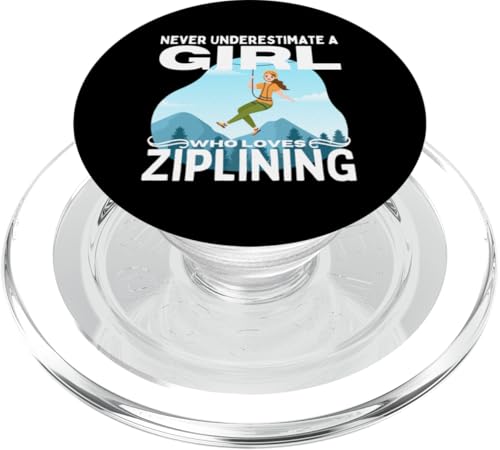 Unterschätze niemals ein Mädchen, das Ziplining für Frauen liebt | Zipline PopSockets PopGrip für MagSafe Unterschätze niemals ein Mädchen, das Ziplining für Frauen liebt | Zipline PopSockets PopGrip für MagSafe von Zip Line Gifts For Backyard Zipline Fans