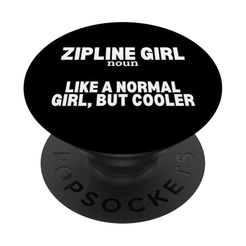 Zipline Girl Definition Lustige Frauen Ziplining PopSockets Klebender PopGrip von Zip Line Gifts For Backyard Zipline Fans