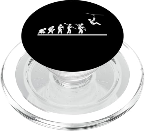 Ziplining Evolution Herren Damen Lustige Zipline PopSockets PopGrip für MagSafe Ziplining Evolution Herren Damen Lustige Zipline PopSockets PopGrip für MagSafe von Zip Line Gifts For Backyard Zipline Fans