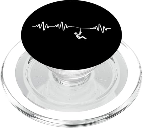 Ziplining Herzschlag Mann Frau Stolz Lustige Zipline PopSockets PopGrip für MagSafe Ziplining Herzschlag Mann Frau Stolz Lustige Zipline PopSockets PopGrip für MagSafe von Zip Line Gifts For Backyard Zipline Fans