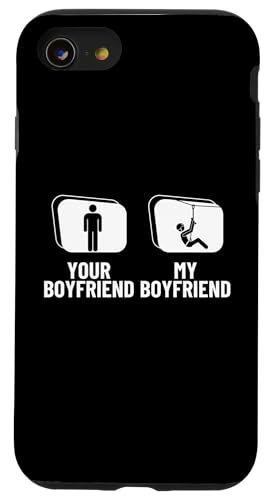 Ziplining Your Boyfriend My Boyfriend Lustige Zipline Hülle für iPhone SE (2020) / 7 / 8 von Zip Line Gifts For Backyard Zipline Fans