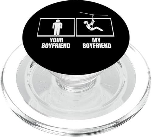 Ziplining Your Boyfriend My Boyfriend Lustige Zipline PopSockets PopGrip für MagSafe Ziplining Your Boyfriend My Boyfriend Lustige Zipline PopSockets PopGrip für MagSafe von Zip Line Gifts For Backyard Zipline Fans