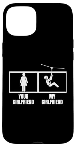 Ziplining Your Girlfriend Meine Freundin Lustige Zipline Hülle für iPhone 15 Plus von Zip Line Gifts For Backyard Zipline Fans