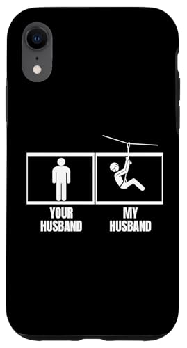 Ziplining Your Husband My Husband Lustige Zipline Hülle für iPhone XR Ziplining Your Husband My Husband Lustige Zipline Hülle für iPhone XR von Zip Line Gifts For Backyard Zipline Fans