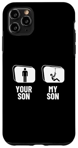 Ziplining Your Son My Son Lustige Zipline Hülle für iPhone 11 Pro Max von Zip Line Gifts For Backyard Zipline Fans
