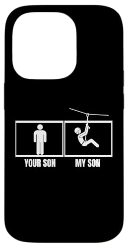 Ziplining Your Son My Son Lustige Zipline Hülle für iPhone 14 Pro von Zip Line Gifts For Backyard Zipline Fans