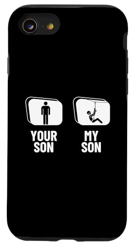 Ziplining Your Son My Son Lustige Zipline Hülle für iPhone SE (2020) / 7 / 8 von Zip Line Gifts For Backyard Zipline Fans