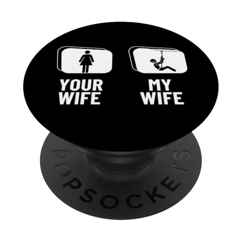 Ziplining Your Wife My Wife Lustige Zipline PopSockets Klebender PopGrip von Zip Line Gifts For Backyard Zipline Fans