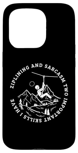 Ziplining und Sarcasm Funny Zipline Hülle für iPhone 15 Pro Ziplining und Sarcasm Funny Zipline Hülle für iPhone 15 Pro von Zip Line Gifts For Backyard Zipline Fans