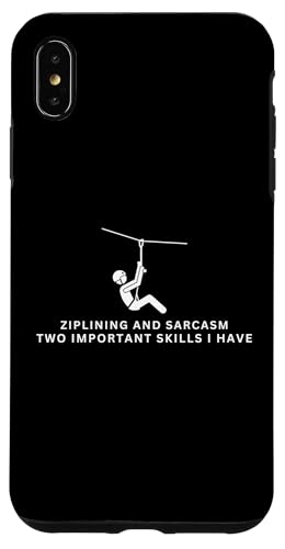 Ziplining und Sarcasm Funny Zipline Hülle für iPhone XS Max Ziplining und Sarcasm Funny Zipline Hülle für iPhone XS Max von Zip Line Gifts For Backyard Zipline Fans