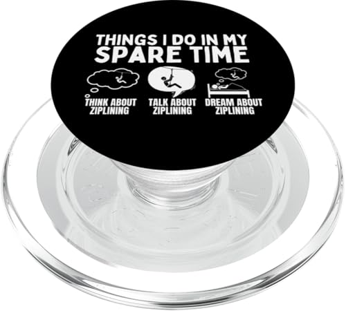 Ziplining: Dinge, die ich in meiner Freizeit mache Lustige Zipline PopSockets PopGrip für MagSafe Ziplining: Dinge, die ich in meiner Freizeit mache Lustige Zipline PopSockets PopGrip für MagSafe von Zip Line Gifts For Backyard Zipline Fans
