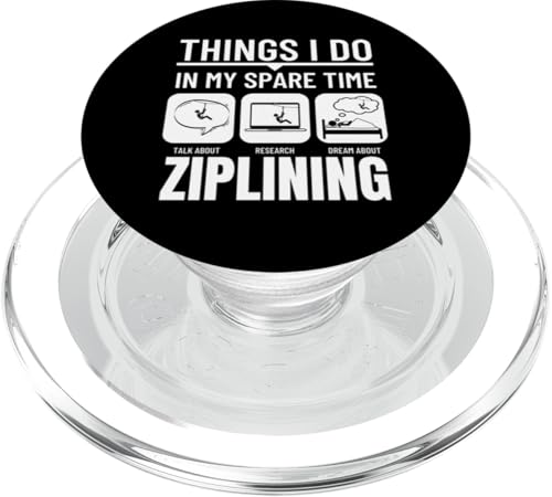 Ziplining: Dinge, die ich in meiner Freizeit mache Lustige Zipline PopSockets PopGrip für MagSafe Ziplining: Dinge, die ich in meiner Freizeit mache Lustige Zipline PopSockets PopGrip für MagSafe von Zip Line Gifts For Backyard Zipline Fans