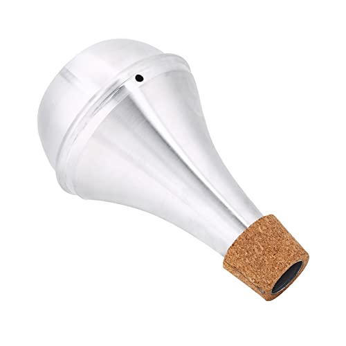 Harmon Dämpfer Trompetenteile 16 x 10 x 10 Aluminiumlegierung Kork Praxis Trompete Dämpfer Messing Instrumententeile Zubehör von Zisemeil