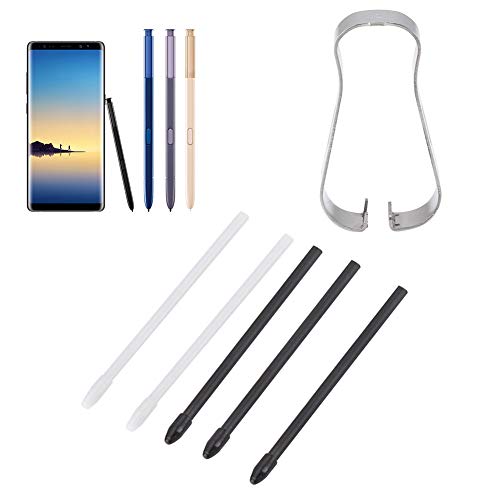 Stylus S Pen Tips Pen Refill Tool Set Stylus Pen Refill für Note 8/9 Tab S3/4 (Schwarz) von Zisemeil