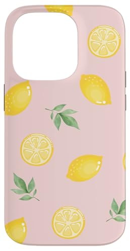 Hülle für iPhone 14 Pro Zitronen-Pastellmuster, stilvoll, trendig, sommerlich von Zitronen-Handyhüllen und Zubehör