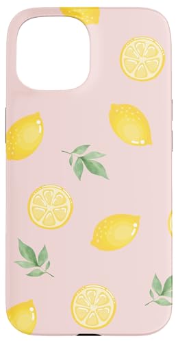 Hülle für iPhone 15 Zitronen-Pastellmuster, stilvoll, trendig, sommerlich von Zitronen-Handyhüllen und Zubehör