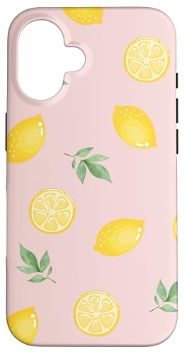 Zitronen-Pastellmuster, stilvoll, trendig, sommerlich Hülle für iPhone 16 von Zitronen-Handyhüllen und Zubehör