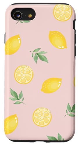 Hülle für iPhone SE (2020) / 7 / 8 Zitronen-Pastellmuster, stilvoll, trendig, sommerlich von Zitronen-Handyhüllen und Zubehör