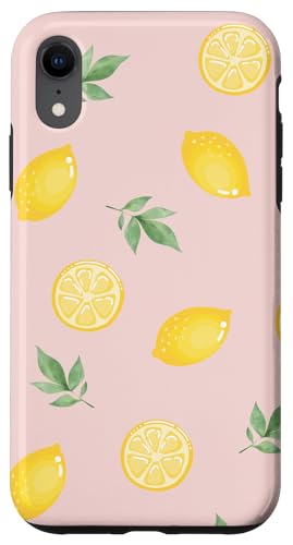 Hülle für iPhone XR Zitronen-Pastellmuster, stilvoll, trendig, sommerlich von Zitronen-Handyhüllen und Zubehör
